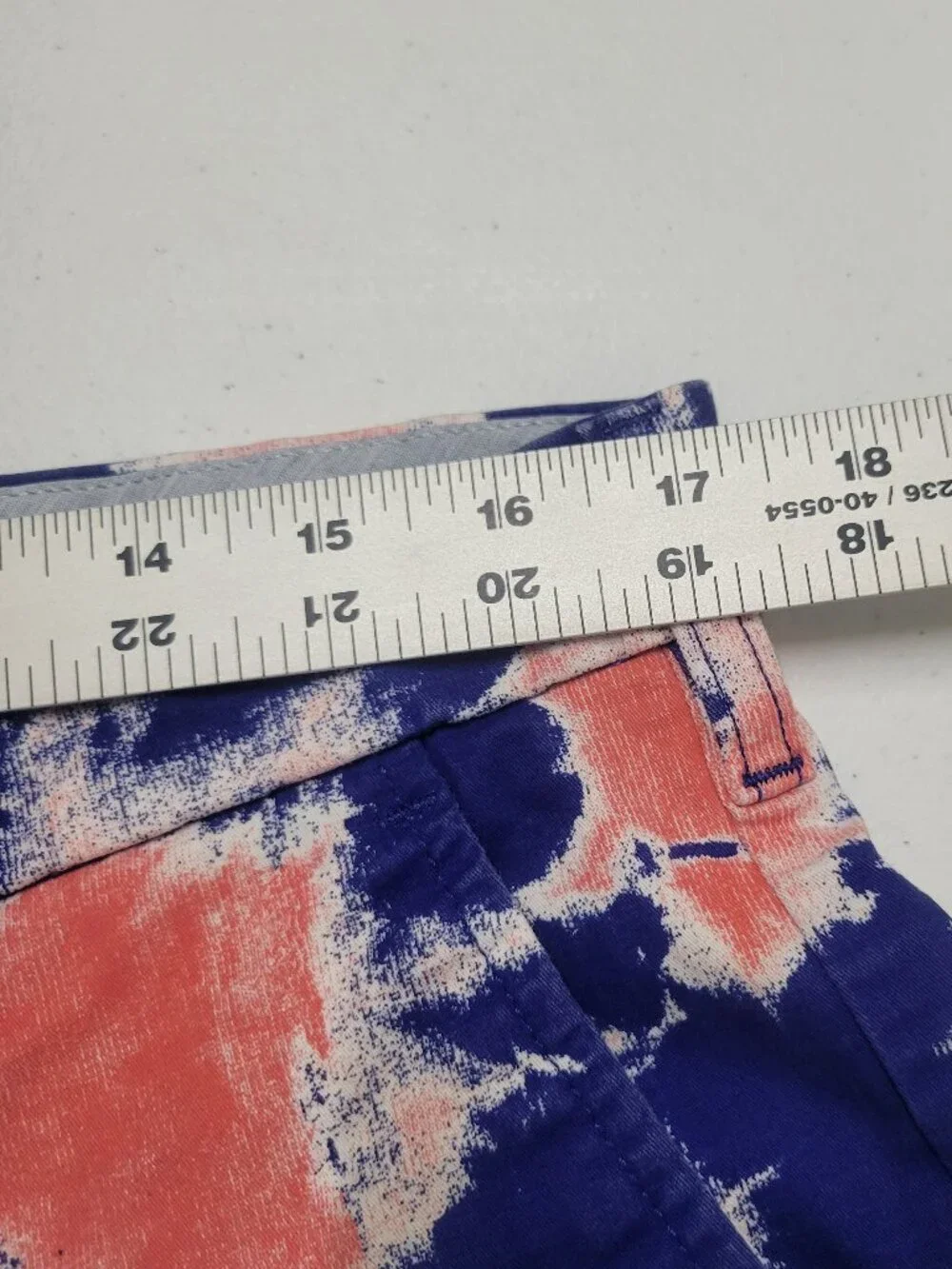 Dockers Men’s Blue & Coral Tie-Dye Chino Shorts